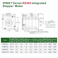 Yüksek Torklu Hibrit 86mm NEMA 34 Entegre Kapalı Döngü 2 Fazlı RS485 Servo Motor 4096 PPR Enkoder Kaynak Makinesi