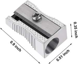 Металлические точилки для карандашей XinyiArt, ручные мини-точилки с одним отверстием, алюминиевые точилки для карандашей. - Product Image 3