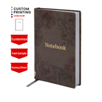 Produsen Percetakan Grosir Desain Kustom Pribadi Buku Catatan Kantor Bisnis Sampul Kain Linen Bunga