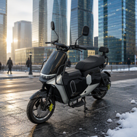 Moto électrique hybride 1500W avec moteur brushless, scooter électrique 16 pouces, 60V 60Ah, pour adulte, usage urbain