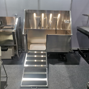 Baignoire <span class=keywords><strong>de</strong></span> toilettage pour grands chiens PetFit avec tiroir, éclairage et <span class=keywords><strong>rampe</strong></span> pour salon <span class=keywords><strong>de</strong></span> toilettage pour animaux, station <span class=keywords><strong>de</strong></span> lavage pour chiens en acier inoxydable <span class=keywords><strong>de</strong></span> qualité supérieure - Product Image 6