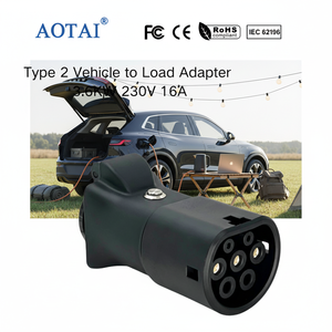 Adaptateur AOTAI <span class=keywords><strong>KIA</strong></span> <span class=keywords><strong>V2L</strong></span> 220V Type2 vers Schuko Déchargeur de voiture Adaptateur EV Décharge pour <span class=keywords><strong>KIA</strong></span> avec verrouillage sur la voiture - Product Image 4