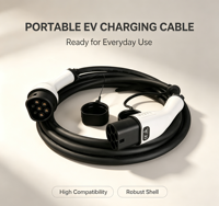 Câble de recharge pour véhicule électrique Type 2 16A 32A Double tête IP55 220V 380V 3m 5m OEM Personnalisable Norme Européenne
