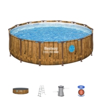 Für 561JM Splashview PVC Runder Großraumrahmen Familien-Tragbarer Outdoor-Aufstellpool Kinder-Schwimmbecken Zubehör