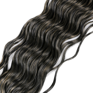 Ocean Wave uncinetto <span class=keywords><strong>capelli</strong></span> lunghi 30 pollici biondi profondi <span class=keywords><strong>capelli</strong></span> ricci morbidi sintetici <span class=keywords><strong>capelli</strong></span> ricci per donne nere - Product Image 4