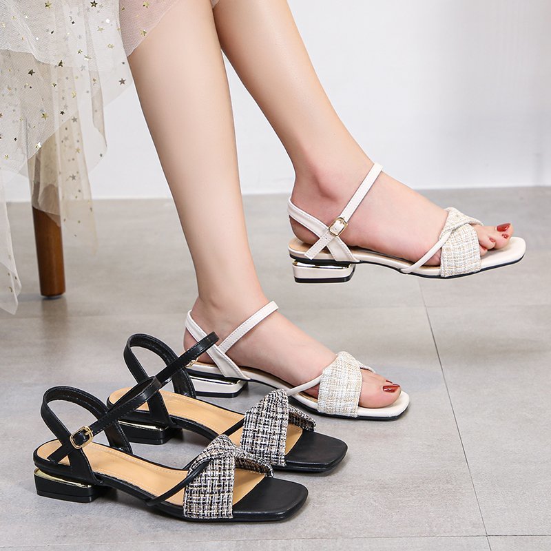 Sandalias Taco Palo Bajo | MercadoLibre 📦