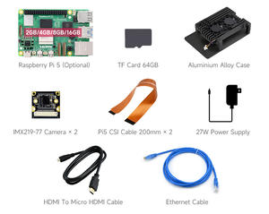 PI5-8GB çift kamera kiti C US -SKU-26317, ahududu <span class=keywords><strong>Pi</strong></span> 5 kiti, kitleri için seçenekler ve 2GB/4GB/8GB/16GB - Product Image 4