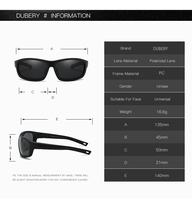 DUBERY 2026 – Nouvelles Lunettes de Soleil Sport Polarisées de Haute Qualité pour Hommes et Jeunes, Protection UV400, Lunettes de Course Tendance, Lunettes de Soleil Tactiques
