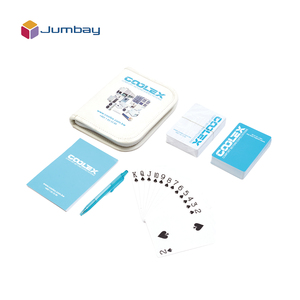 Bộ sang trọng cá nhân 4C PU Túi da hai sàn Casino chơi poker thẻ bao bì với tùy chỉnh bút chì và máy tính xách tay - Product Image 6