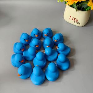 Whole Sale Custom Logo Blue Mini Rubber Ducks <b>Bath</b> Duck Toys That Squeak Baby Shower Toy & Party Decoration for Toddlers - Product Image 3
