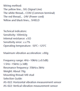 Sensor de Aceleración <span class=keywords><strong>Bruel</strong></span> & Kjaer Vibro AS-022, Sensor de Vibración B&K Vibro, Tipo de Accesorios - Product Image 1