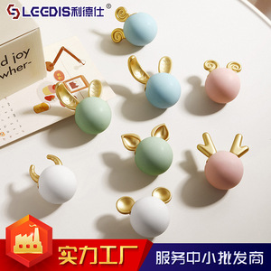LGGDIS Cartoon <b>Ceramic</b> <b>Drawer</b> <b>Knobs</b> Novelty Shape Easy Installation For Children's Room Furniture Cabinet Door Handles - Product Image 4