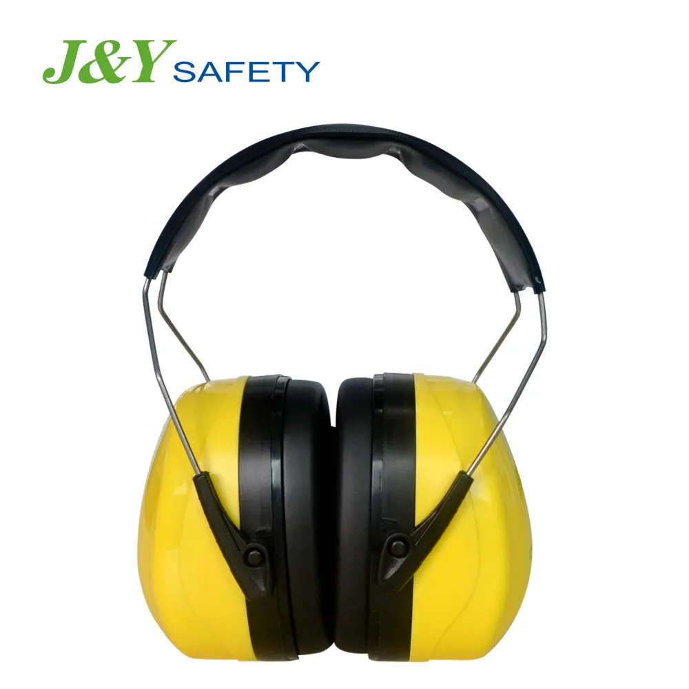 Pelindung Telinga Bahan Abs Kuning Kedap Suara Earmuffs Ansi S3.19 Penutup Telinga Antibising