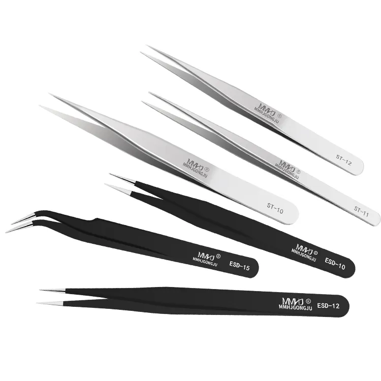Latest Design Precise High Quality Fixture Stainless Steel Extension Tweezers Set