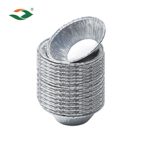 Barquette à tartelette jetable anti-déformation et résistante à la graisse pour hôtel, café, pâtisserie, 30 ml, en aluminium, pour tartelettes aux œufs