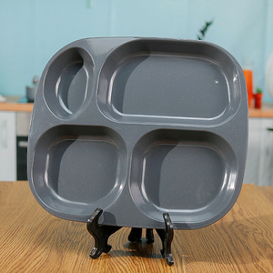 Bandeja Compartimentada de Cuatro Secciones para Estudiantes, Bandeja para Servir Comida Rápida para Cafetería Escolar, Bandeja Integrada Multicompartimentos para Platos - Product Image 2