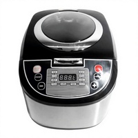Cuisinière à riz numérique intelligente 5L, grand pot intérieur en acier inoxydable, capacité de 10 tasses (avant cuisson), multicuiseur avec écran tactile LED et minuterie de retard 24H