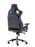 Chaise ergonomique rotative bleue et noire Simple Gaming Chair PC Computer RGB avec led lig