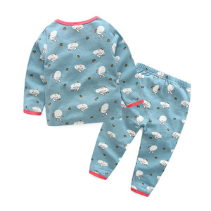 Ensemble de pyjamas pour enfants en coton à manches longues de dessin animé pour la vente en gros - Product Image 2