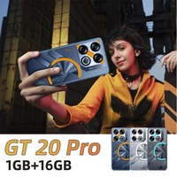 Téléphones mobiles GT20 Pro version mondiale, smartphone 5 pouces, 4G, batterie 1500 mAh, téléphones portables, 1 Go de RAM, 16 Go de ROM, déverrouillage facial, smartphone intelligent