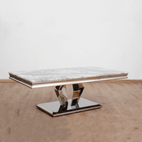 Table d'appoint moderne en métal, meuble d'appoint combiné, stable, facile à assembler pour salon, hôtel, villa