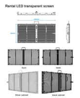 Affichage LED transparent en maille P3.91 pour extérieur, mur vidéo publicitaire pour architecture de bâtiment en verre, affiche numérique IP65, prise en charge SDK