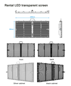 Écran LED transparent en maille P3.91 pour extérieur, mur vidéo publicitaire pour architecture de bâtiment en <span class=keywords><strong>verre</strong></span>, prise en charge SDK pour ascenseurs et éducation - Product Image 4