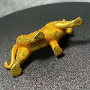 تمثال النمر الذهبي الصيني المصنوع يدويًا الأكثر مبيعًا، رمز حماية للمنزل، هدية ثقافية لديكور المكتب - Product Image 6