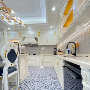 Euro Design classico <span class=keywords><strong>cucina</strong></span> su misura moderna di stoccaggio mobili Shaker rococò <span class=keywords><strong>cucina</strong></span> in legno massello mobile <span class=keywords><strong>soggiorno</strong></span> mobili - Product Image 6