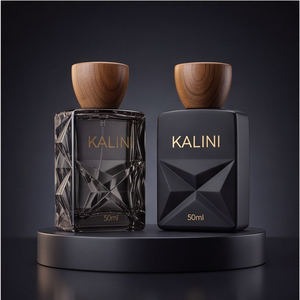 Envase de Perfume de Lujo de Marca Privada, Botella de Vidrio Cuadrada Vacía de 50 ml con Cuello Corto, para Recuerdos de Boda, Artículos de Hotel, con Caja - Product Image 1