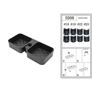 <span class=keywords><strong>Porte</strong></span>-<span class=keywords><strong>savon</strong></span> mural <span class=keywords><strong>sans</strong></span> perçage Étagère de salle de bain Caddy de <span class=keywords><strong>douche</strong></span> Étagères de baignoire Suspendues Support de rangement pour baignoire <span class=keywords><strong>Porte</strong></span>-<span class=keywords><strong>savon</strong></span> <span class=keywords><strong>sans</strong></span> perceuse - Product Image 5