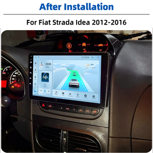 9 "<span class=keywords><strong>Android</strong></span> 13 navigasi GPS 2DIN pemutar DVD mobil untuk Fiat Strada Idea 2012-2016 Stereo Audio Video Carplay Auto - Product Image 2