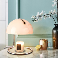 Haute Qualité Moderne Circulaire En Métal Aromathérapie Bauhaus Bougeoir Led Cire Lampe De Table pour La Maison