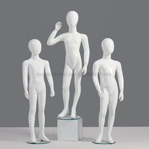 Trẻ em ăn mặc mô hình cho cửa sổ giới thiệu trẻ em đầy đủ cơ thể mannequin trắng sợi thủy tinh USA Kích thước Dummy cho trẻ em quần áo - Product Image 2