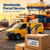 Agent d'expédition express international, capable de transporter à la fois de grands et de petits colis, ainsi que des marchandises générales.