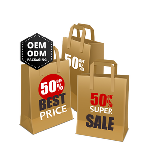 ถุงกระดาษบูติกสำหรับใส่เครื่องสำอางของขวัญพิมพ์ลายได้ตามต้องการ - Product Image 1