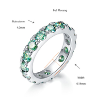 Anneaux pour femmes en or blanc 18 carats haut de gamme, sertis de moissanite ovale, pavé, certifiés IGI, prix de gros en ligne