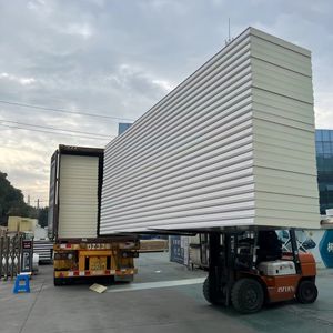 Panneaux sandwich en <span class=keywords><strong>polyuréthane</strong></span> PIR ignifuges de conception moderne <span class=keywords><strong>Isolation</strong></span> thermique pour les murs d'entreposage frigorifique Panneaux intérieurs et extérieurs - Product Image 2