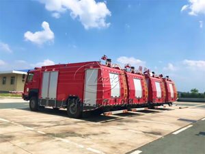 Nuevo Camión de Bomberos Forestales HOWO 4X4 Todoterreno con Tracción en las Cuatro Ruedas de 6000 Litros (1500 Galones) Modelo 2026 en Venta - Product Image 3