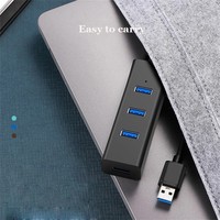 Hub USB Multi 2.0 Hub USB Splitter Adaptateur secteur Haute vitesse 4 ports Tout en un pour PC Windows Accessoires informatiques