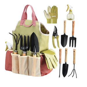 Ensemble d'outils horticoles industriels, kit d'outils <span class=keywords><strong>de</strong></span> jardinage extérieur 9 pièces avec <span class=keywords><strong>ciseaux</strong></span> pour les parterres <span class=keywords><strong>de</strong></span> fleurs et les jardins potagers - Product Image 1