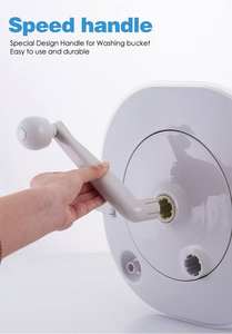 Machine <span class=keywords><strong>à</strong></span> laver manuelle lavage et déshydratation tout-en-un, <span class=keywords><strong>manivelle</strong></span> Portable, Mini <span class=keywords><strong>lave</strong></span>-<span class=keywords><strong>linge</strong></span> pour dortoir, maison, voyage - Product Image 4