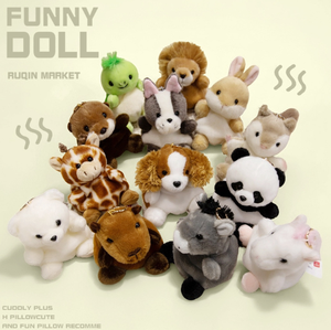 Çocuklar için Komik Küçük Boy Hayvan Kum Torbası Oyuncak Dolgulu Geyik Aslan Köpek Unicorn Oyuncak Peluş Hayvan Anahtarlık Kolye - Product Image 1