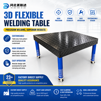 Table de travail de soudage 3D D28 pour atelier de fabrication, sans alimentation électrique, surface à grande planité pour un positionnement précis du soudage