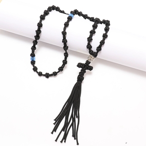 Corde de prière orthodoxe faite à la main Athonite chapelet collier noeuds moines monastique pour chrétien brojanica komboskini glands - Product Image 3