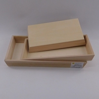 Plateau et boîte de rangement en bambou naturel durable, à compartiment unique et multifonctionnel, pour bijoux, salle de bain et bureau
