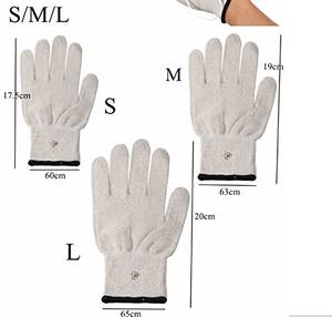Coppia di guanti elettrodi in fibra conduttiva decine/<span class=keywords><strong>EMS</strong></span> per macchine per terapia fisica - Product Image 3