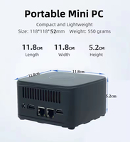 Mini PC Intel Core de 12.ª Generación I5 1235U, 4K HD-MI Tipo-C, Tres Pantallas, Doble Lan, Win10, Win11, Linux, Mini Ordenador Empresarial Nuc