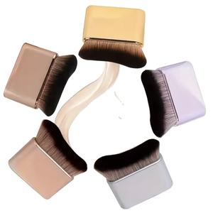 Brocha de Maquillaje <span class=keywords><strong>Profesional</strong></span> Gmagic Plana para Base y <span class=keywords><strong>Corrector</strong></span>, Color Oro Rosa, Sintética, Duradera, para Cosméticos de Belleza - Product Image 1