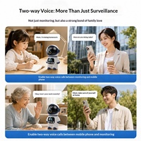 2027 Visicadon Sistem Pengawasan Nirkabel Rumah Kamera AI CMOS 1080P HD Asisten Suara Pintar Robot Pendamping Anak IP67